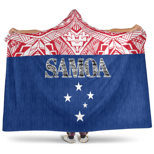 Samoa Hooded Blanket - Polynesian Design