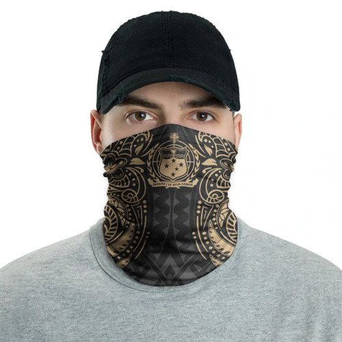 Samoa Neck Gaiter - Floral Tattoo Gold 2