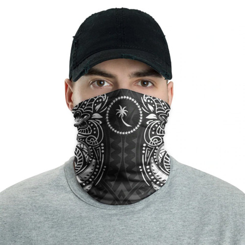 Chuuk Neck Gaiter - Floral Tattoo White 2