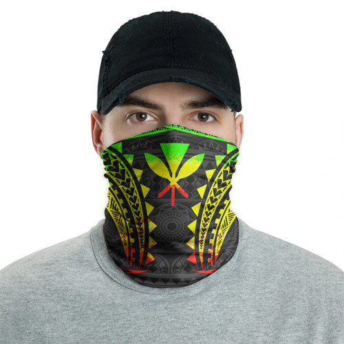 Hawaii Neck Gaiter - Tribal Pattern Reggae 2