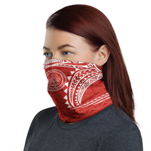 Palau Neck Gaiter - Tribal Pattern Red 1