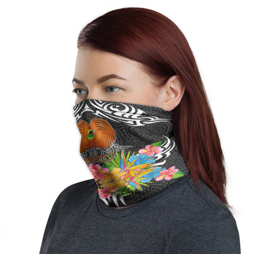 Papua New Guinea Neck Gaiter - Tribal Floral Pattern 1