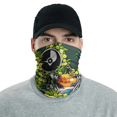 Yap Neck Gaiter - Ti Leaf Lei Turtle 2