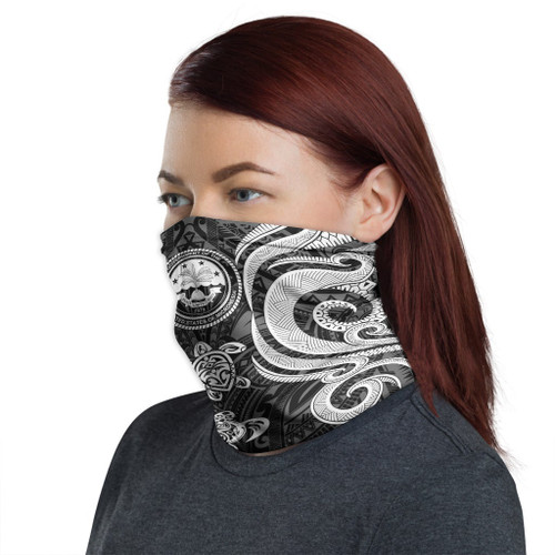 Federated States of Micronesia Neck Gaiter - Turtle Tentacle White 1