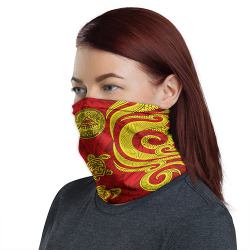 American Samoa Neck Gaiter - Turtle Tentacle Gold 1
