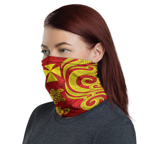 Wallis and Futuna Neck Gaiter - Turtle Tentacle Gold 1