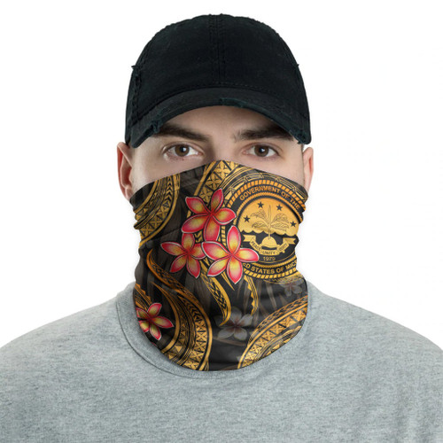 Federated States of Micronesia Neck Gaiter - Plumeria Gold 2