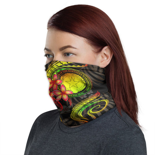 CNMI Neck Gaiter - Plumeria Reggae 1