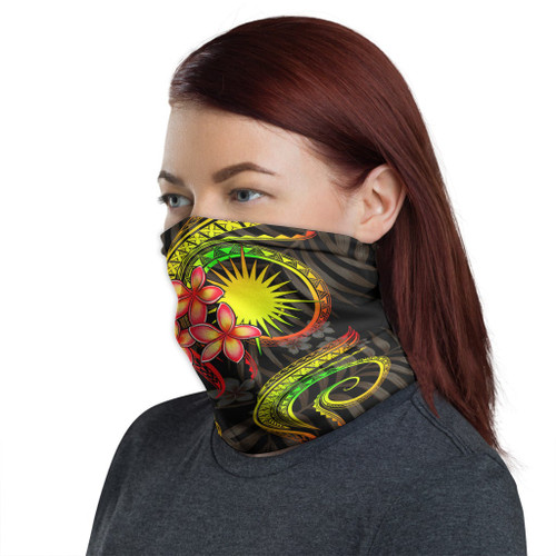 Marshall Islands Neck Gaiter - Plumeria Reggae 1