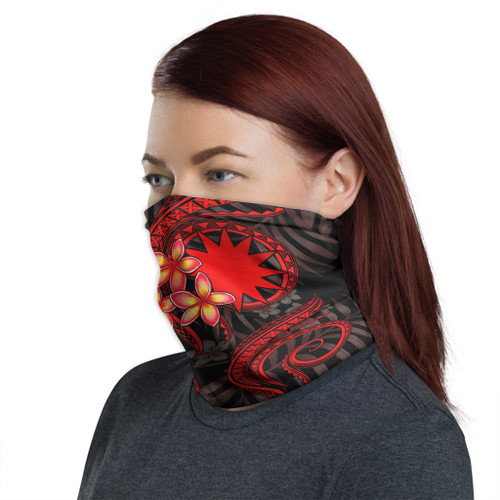 Nauru Neck Gaiter - Plumeria Red 1