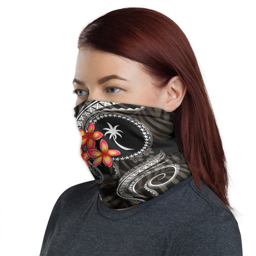 Chuuk Neck Gaiter - Plumeria White 1