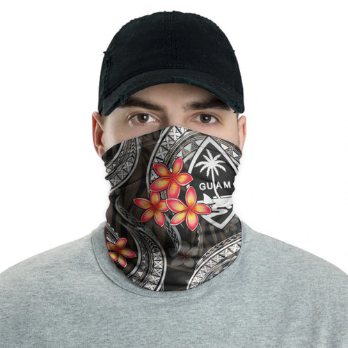 Guam Neck Gaiter - Plumeria White 2