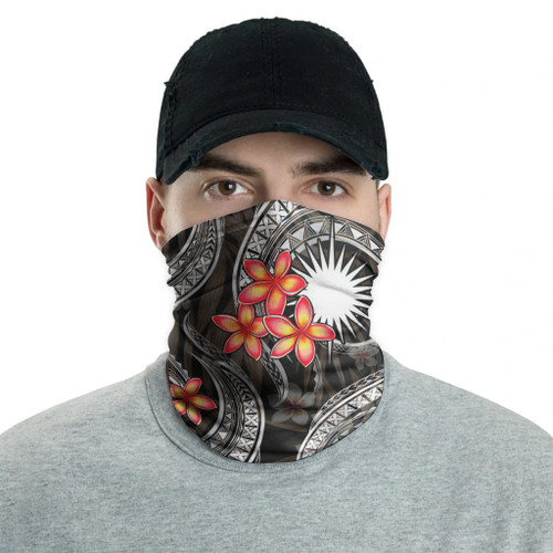 Marshall Islands Neck Gaiter - Plumeria White 2