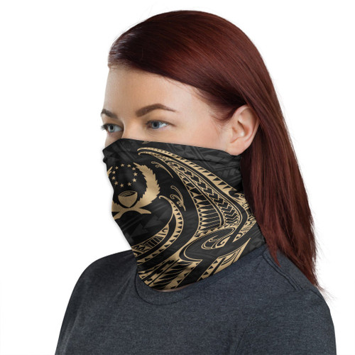 Pohnpei Neck Gaiter - Tribal Wave Gold 1