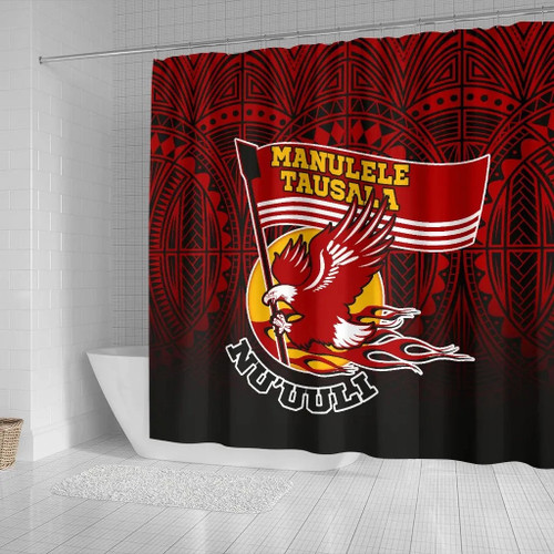 American Samoa Shower Curtain - Manulele Tausala Nuuuli (Ver 2) 2