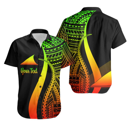 Tokelau Custom Personalised Hawaiian Shirts - Reggae Polynesian Tentacle Tribal Pattern 1