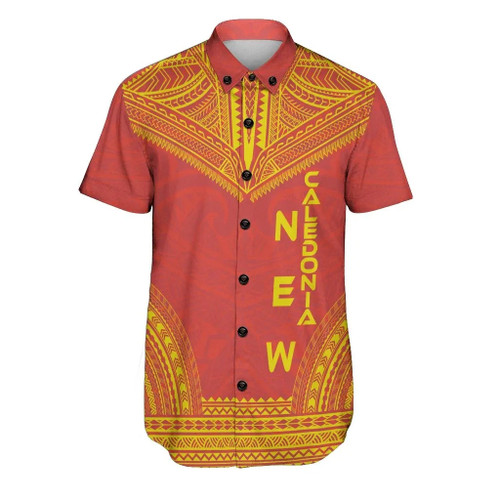 New Caledonia Polynesian Chief Hawaiian Shirts - Flag Version 1