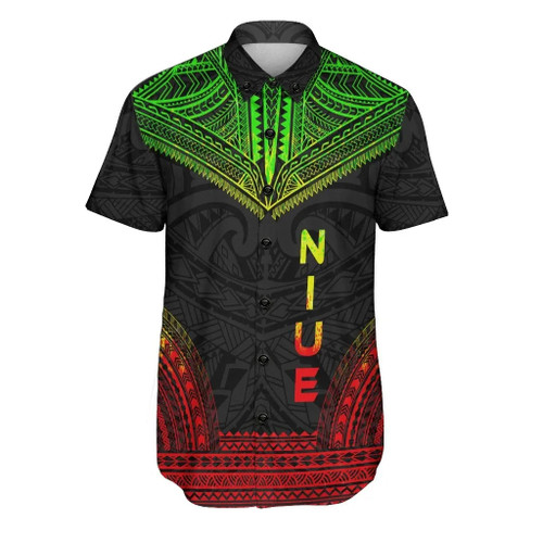 Niue Polynesian Chief Hawaiian Shirts - Reggae Version 1