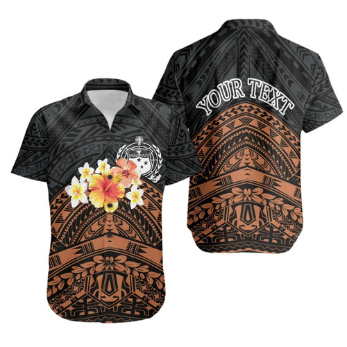 Samoa Custom Personalised Hawaiian Shirts - Tribal Pattern Hibiscus 1