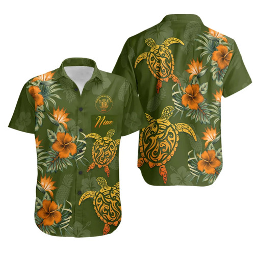 Niue Polynesian Hawaiian Shirts - Tropical Summer 1
