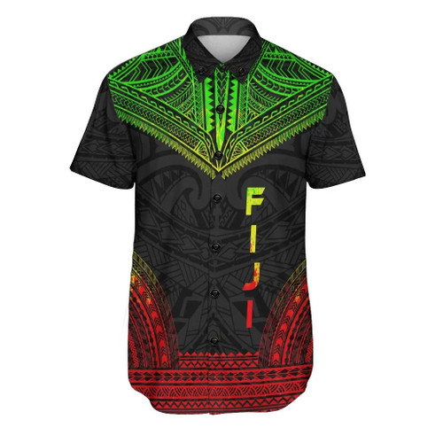 Fiji Polynesian Chief Hawaiian Shirts - Reggae Version 1