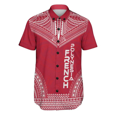 French Polynesia Polynesian Chief Hawaiian Shirts - Flag Version 1