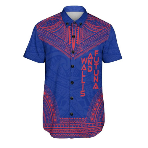 Wallis and Futuna Flag Polynesian Chief Hawaiian Shirts 1