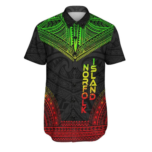Norfolk Island Polynesian Chief Hawaiian Shirts - Reggae Version 1