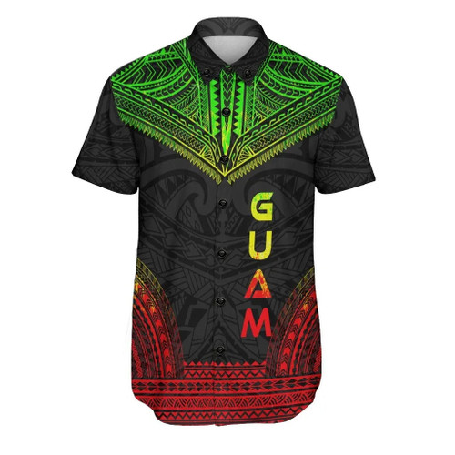 Guam Polynesian Chief Hawaiian Shirts - Reggae Version 1