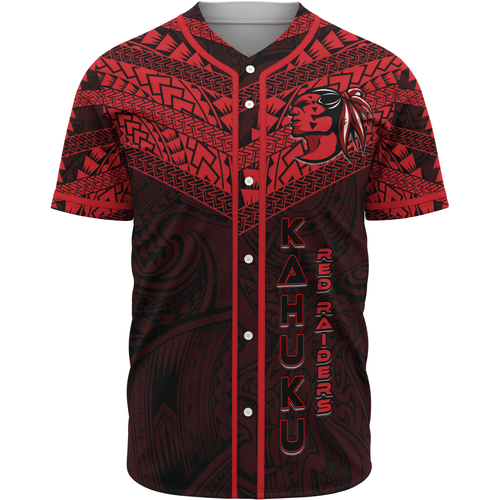 Hawaii Custom Personalised Baseball Shirt - Kahuku High And Intermediate School Logo