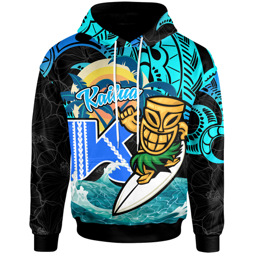 Hawaii Polynesian Hoodie - Kailua High School Surfrider Tropical Polynesian Culture Pride
