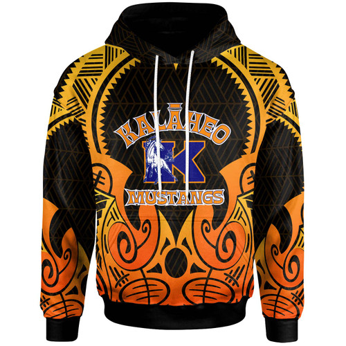 Hawaii Custom Polynesian Hoodie - Kalaheo High School with Tribal Patterns