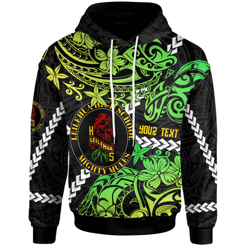 Hawaii Custom Personalised Hoodie - Leilehua High School Polynesian Pride with Lehua Flower