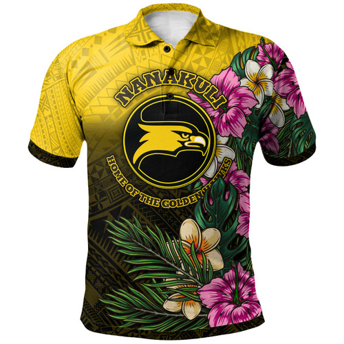 Hawaii Custom Personalised Polo Shirt - Nanakuli High and Intermediate School Hawaiian Tropical Flowers Polo Shirt