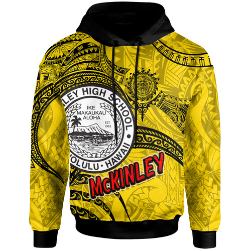 Hawaii President William McKinley High School Custom Hoodie - McKinley High School Polynesian Pattern