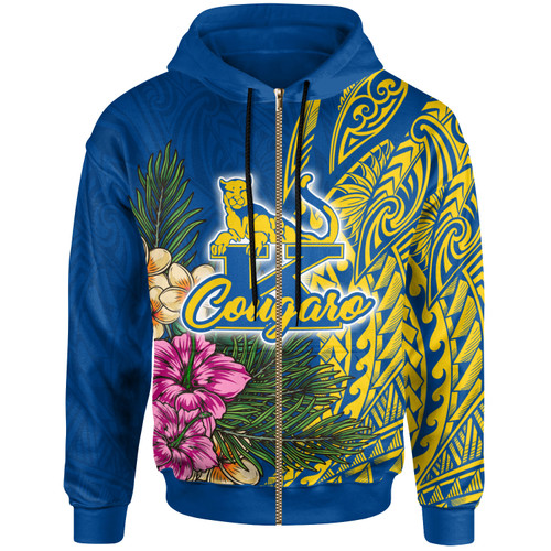 Hawaii Custom Personalised Hoodie - Henry J. Kaiser High School Hawaiian Flowers Wing Patterns 2