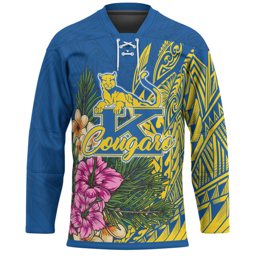 Hawaii Custom Personalised Hockey Jersey - Henry J. Kaiser High School Hawaiian Flowers Wing Patterns 1