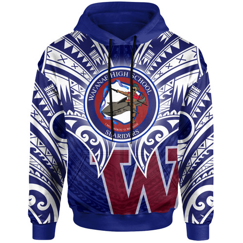 Hawaii Custom Personalised Hoodie - Waianae High School Hawaiian Patterns