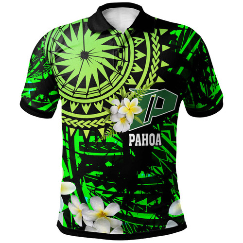 Hawaii Polynesian Polo Shirt - PÄhoa High & Intermediate School with Polynesian Patterns