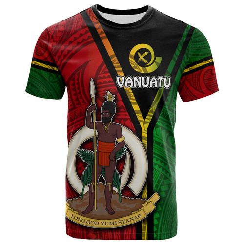 Vanuatu T-Shirt - Custom Vanuatu Flag Style T-Shirt