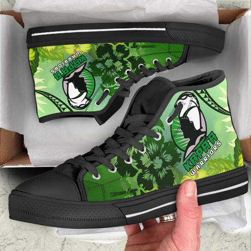 Hawaii High Top Shoes - Kapaa High School Polynesian Tribal Pattern