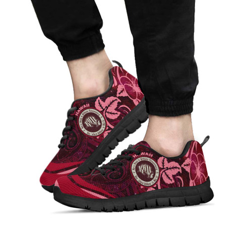 Hawaii Sneakers - KeaÊ»au High School Polynesian Pattern Art