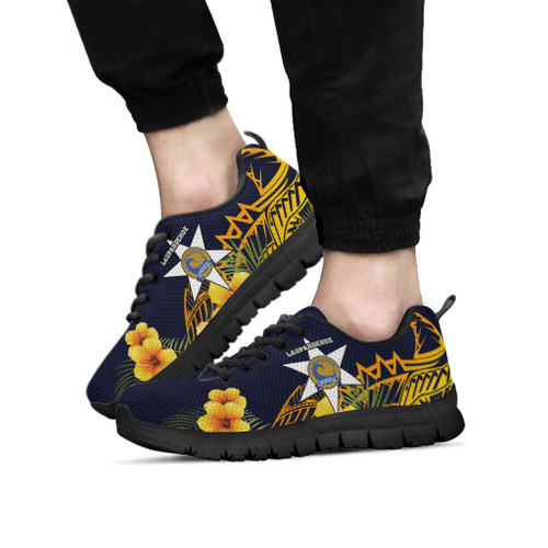 Hawaii Sneakers - Laupï¿½ï¿½hoehoe Community Public Charter School Polynesian Pattern