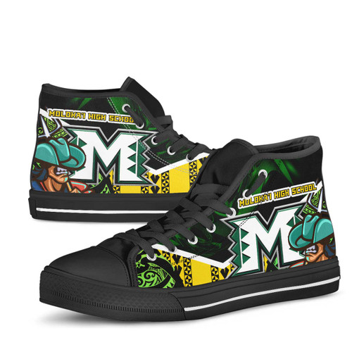 Hawaii High Top Shoes - Molokaï¿½ï¿½i High School Polynesian Tribal Pattern