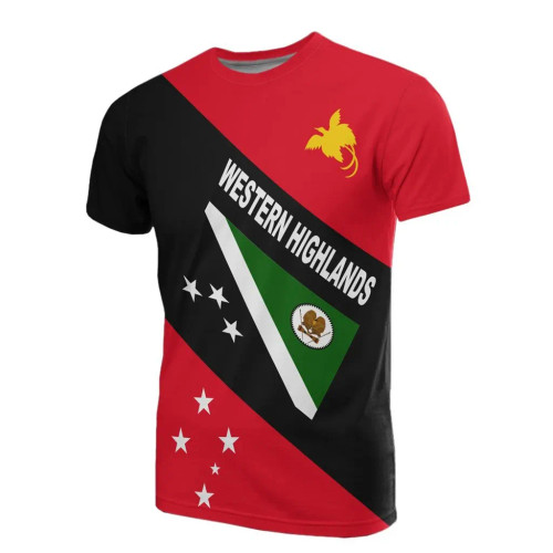 Papua New Guinea T-Shirt - PNG Flag Western HighlAnds Province Flag 1