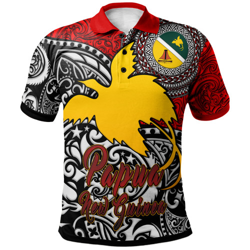 Papua New Guinea Polo Shirt - Custom Jiwaka Of Papua New Guinea With Polynesian Patterns Polo Shirt