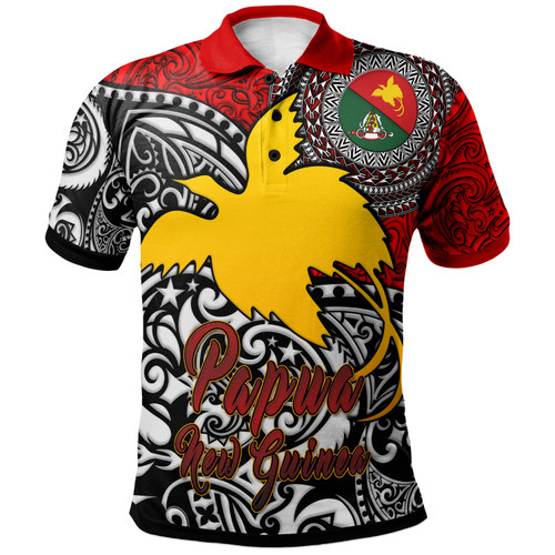 Papua New Guinea Polo Shirt - Custom East Sepik Of Papua New Guinea With Polynesian Patterns Polo Shirt