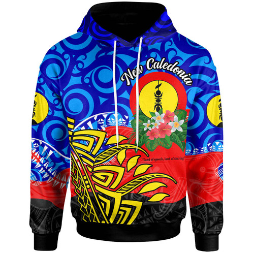 New Caledonia Hoodie - Custom Personalised "Land of Speech, Land of Sharing" with Polynesian Hoodie