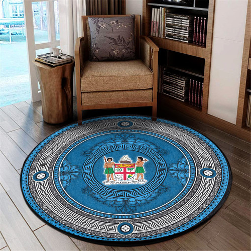 Fiji Round Rug - Fiji Masi Royal Floral Style Cricle