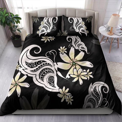 Hawaii Bedding Set Plumeria Butterfly